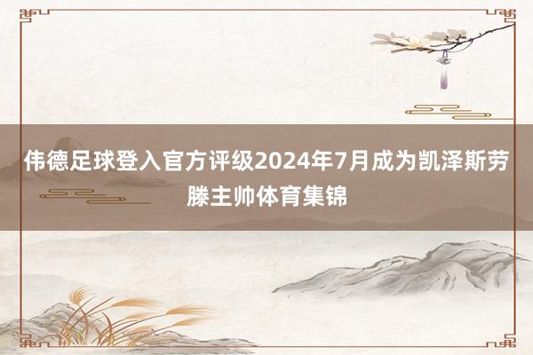 伟德足球登入官方评级2024年7月成为凯泽斯劳滕主帅体育集锦