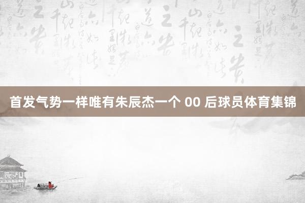 首发气势一样唯有朱辰杰一个 00 后球员体育集锦